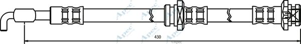 APEC BRAKING Pidurivoolik HOS3020